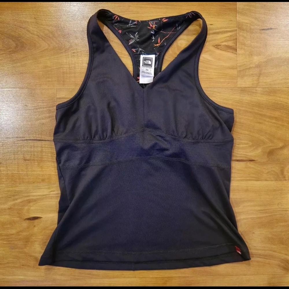 THE NORTH FACE Tank Top Womens M Medium  Shelf Bra Racerback Black